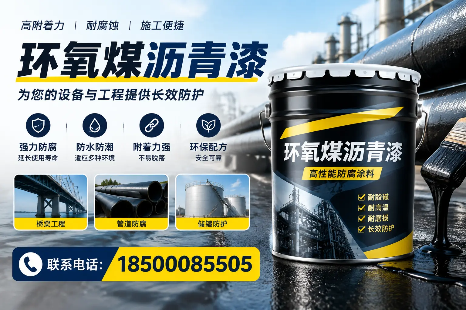 环氧煤沥青漆与其他涂料的对比分析,助力淮北企业决策